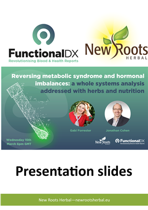 Presentation Slides - Reversing metabolic syndrom and hormonal imbalances