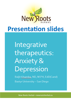  Anxiety and Depression - Webinar Presentation