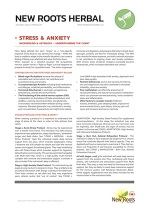 New Roots Herbal Stress and Anxiety Protocol